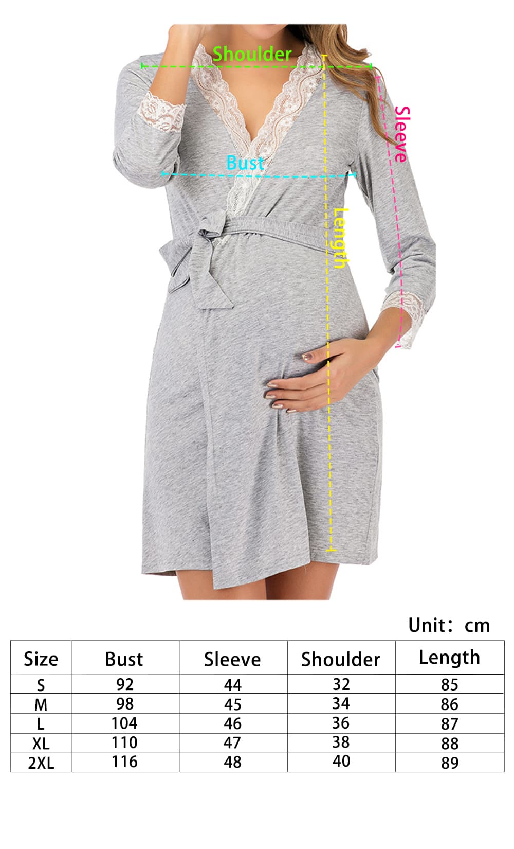 iLoveSIA Maternity Sexy Robe Pajamas