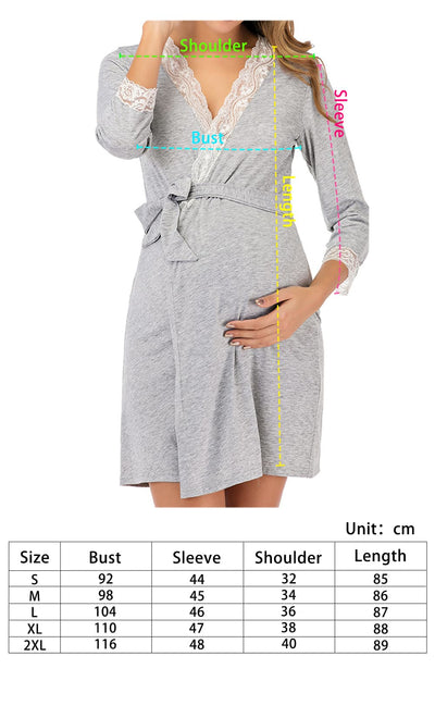 iLoveSIA Maternity Sexy Robe Pajamas