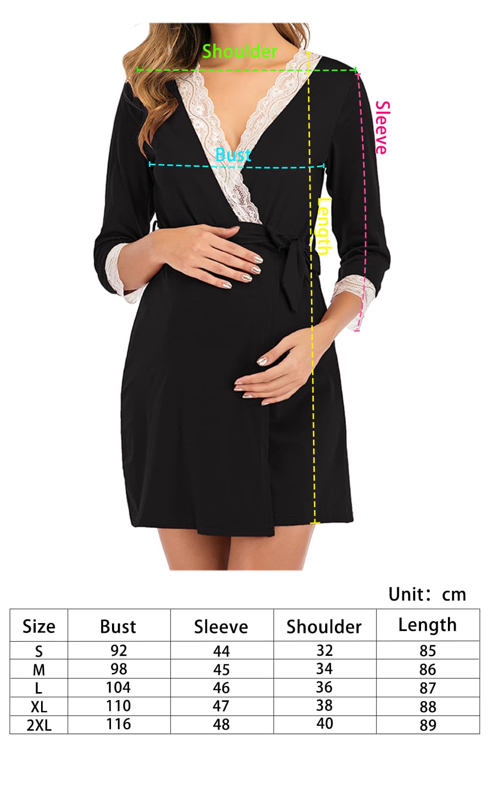 iLoveSIA Maternity Sexy Robe Pajamas