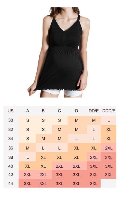 iLoveSIA Seamless Nursing Tank Tops Maternity Build-in Bra