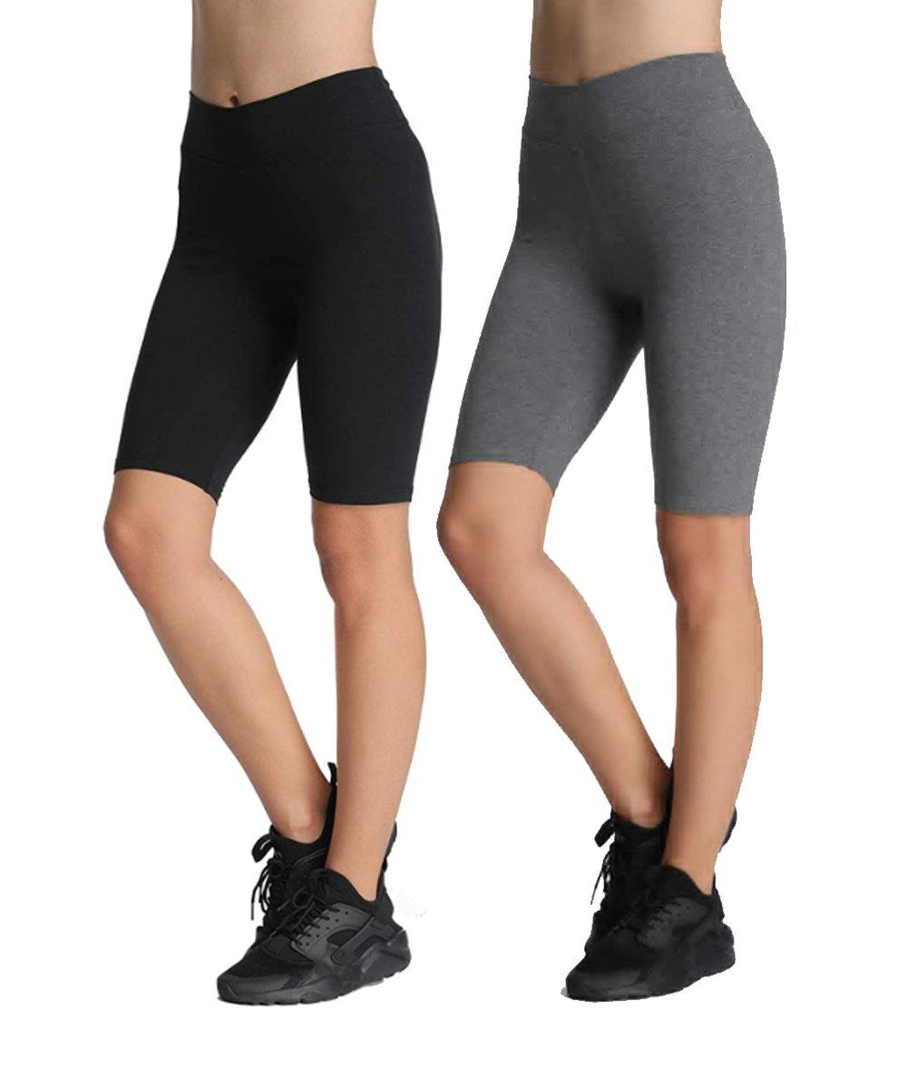 iLoveSIA 2Pack Women's High Waisted Yoga Shorts Sport Legging - iLoveSIA