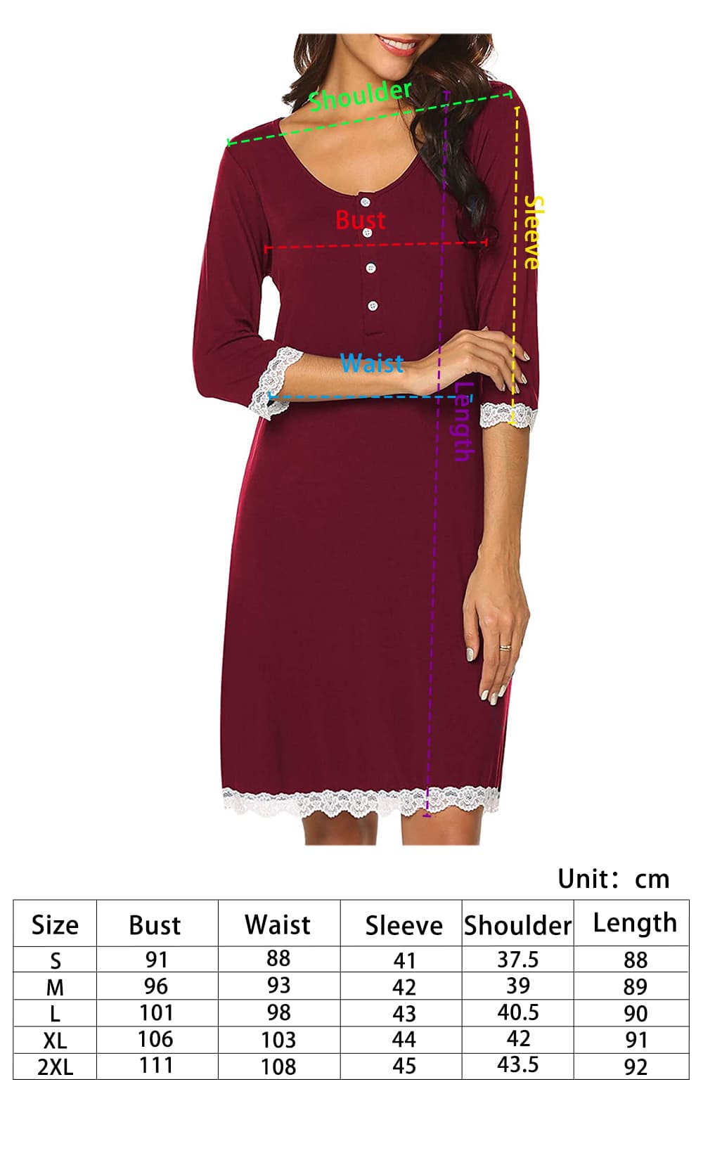 Front Button-up Maternity Dress