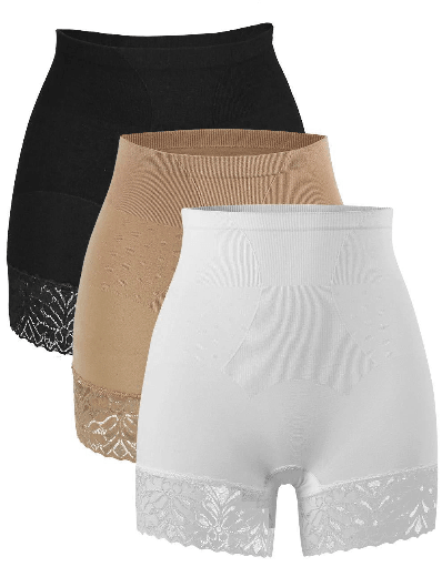 iLoveSIA 3 Pieces Lace Shorts Underwear Yoga Shorts Stretch Safety Leggings Undershorts for Women Girls - iLoveSIA