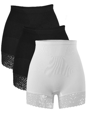 iLoveSIA High Waist Shaping Shorts for Women Slimming Tummy Control Thigh Slimmer Lace Butt Lifter Pants Underskirts Slip Shorts Underwear Body Shaper - iLoveSIA