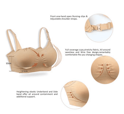 iLoveSIA 3PACK Seamless Convertible Clip Down Maternity and Nursing Bra - iLoveSIA