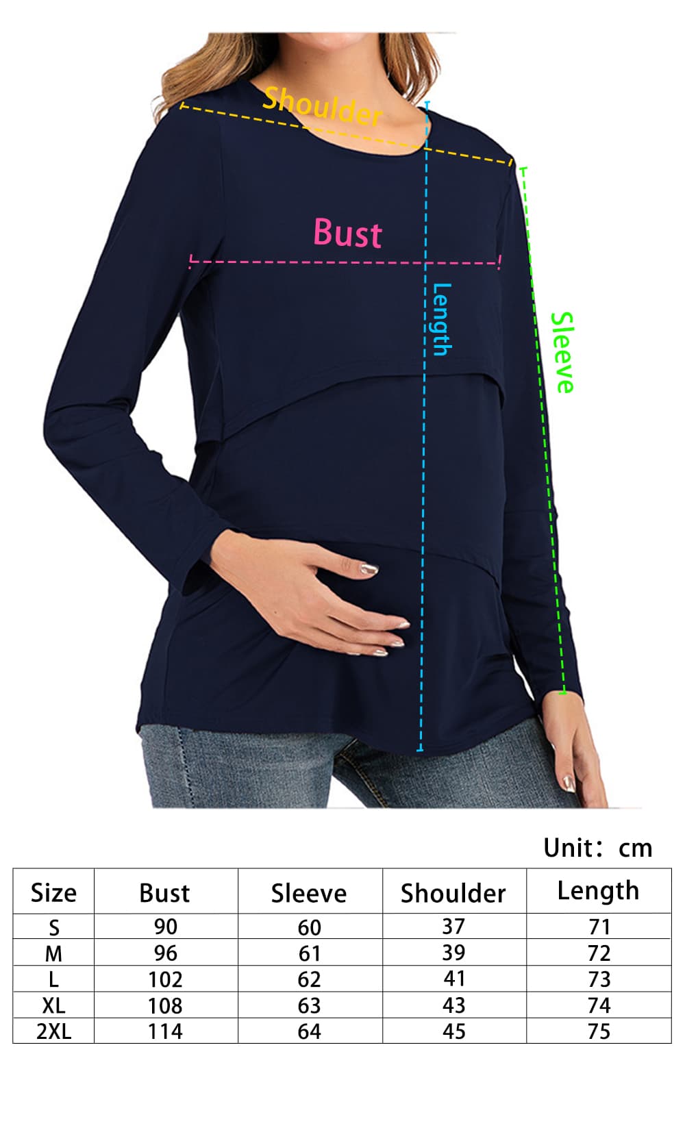 iLoveSIA Long-Sleeved Nursing Top