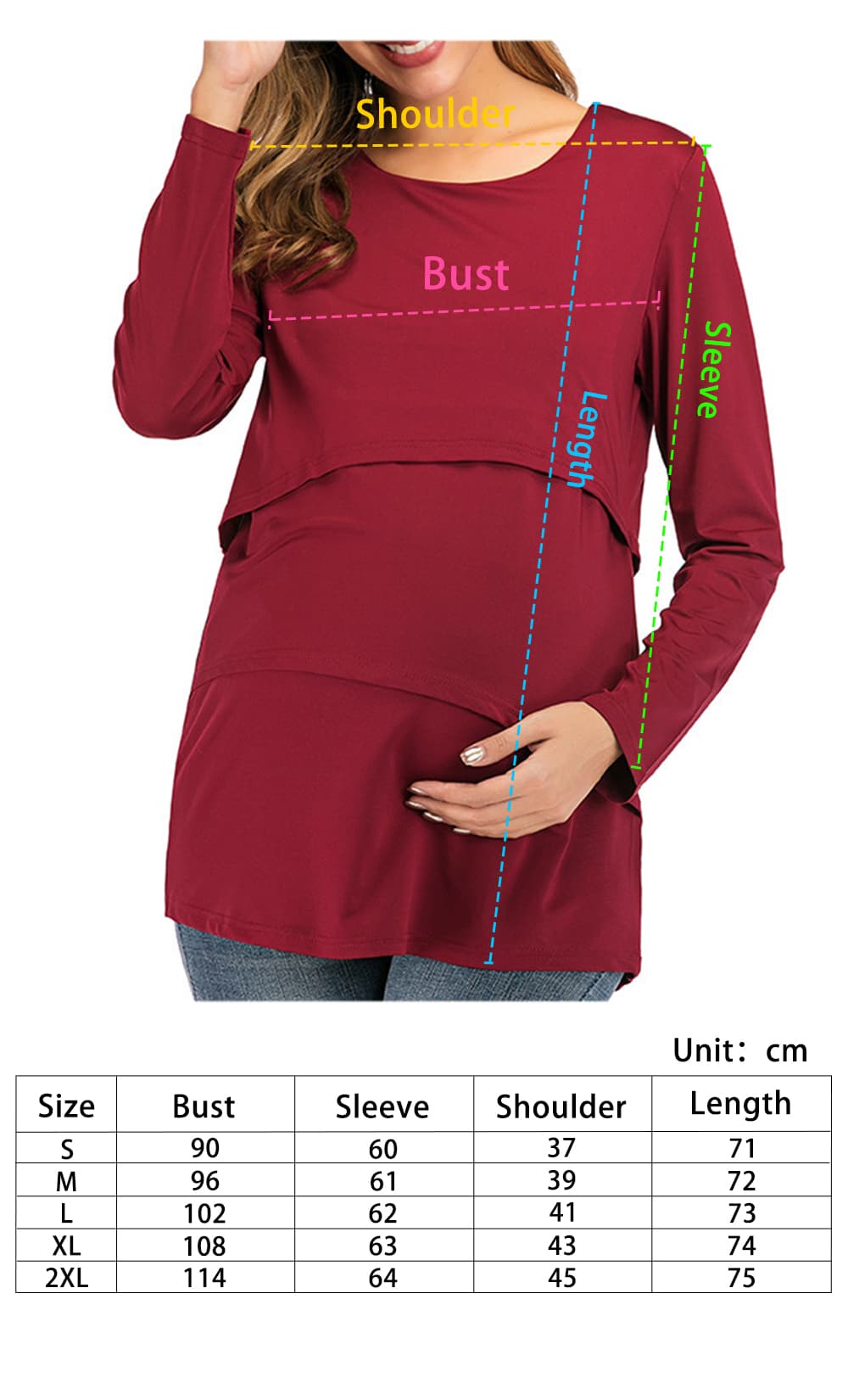 iLoveSIA Long-Sleeved Nursing Top