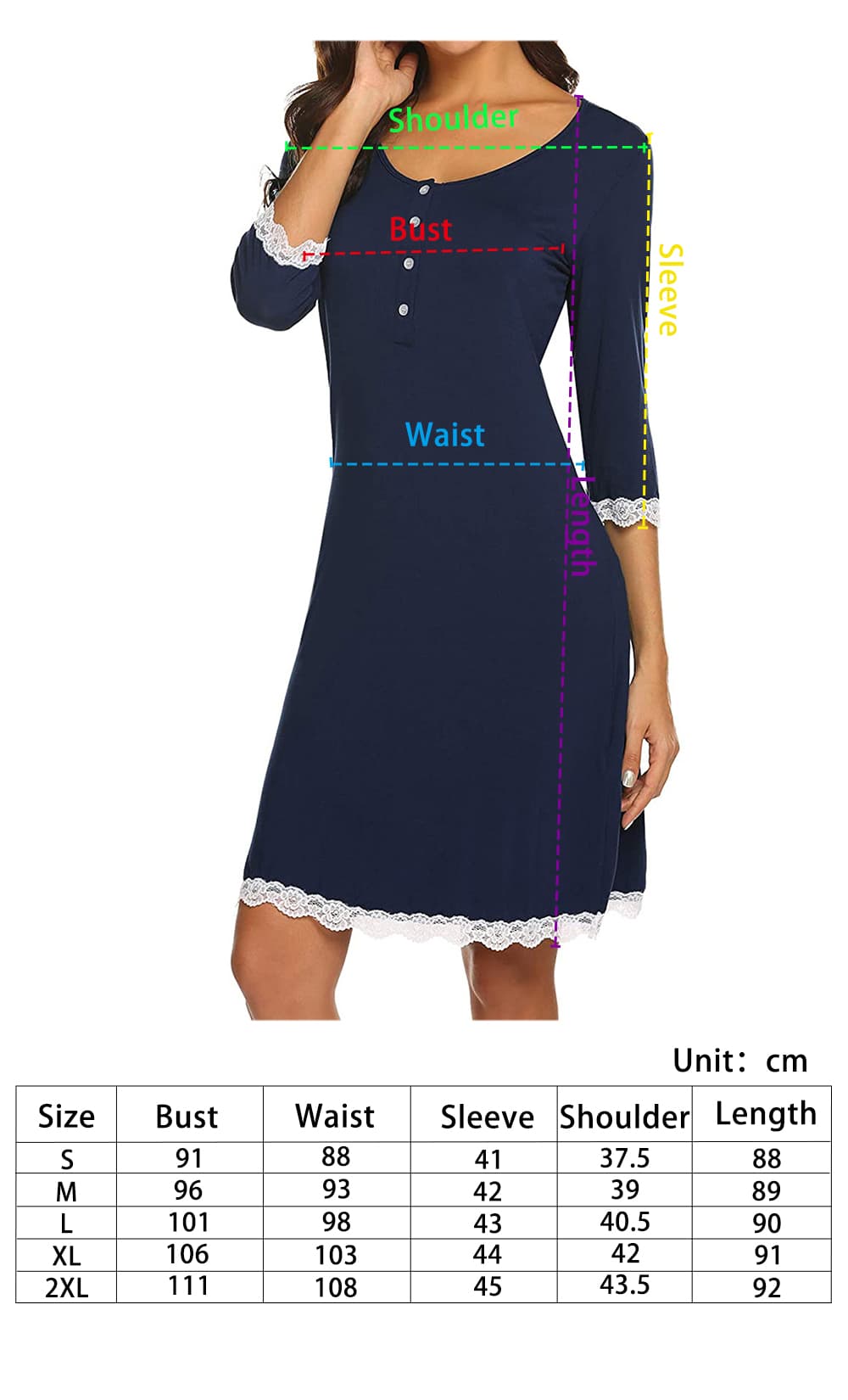 Front Button-up Maternity Dress