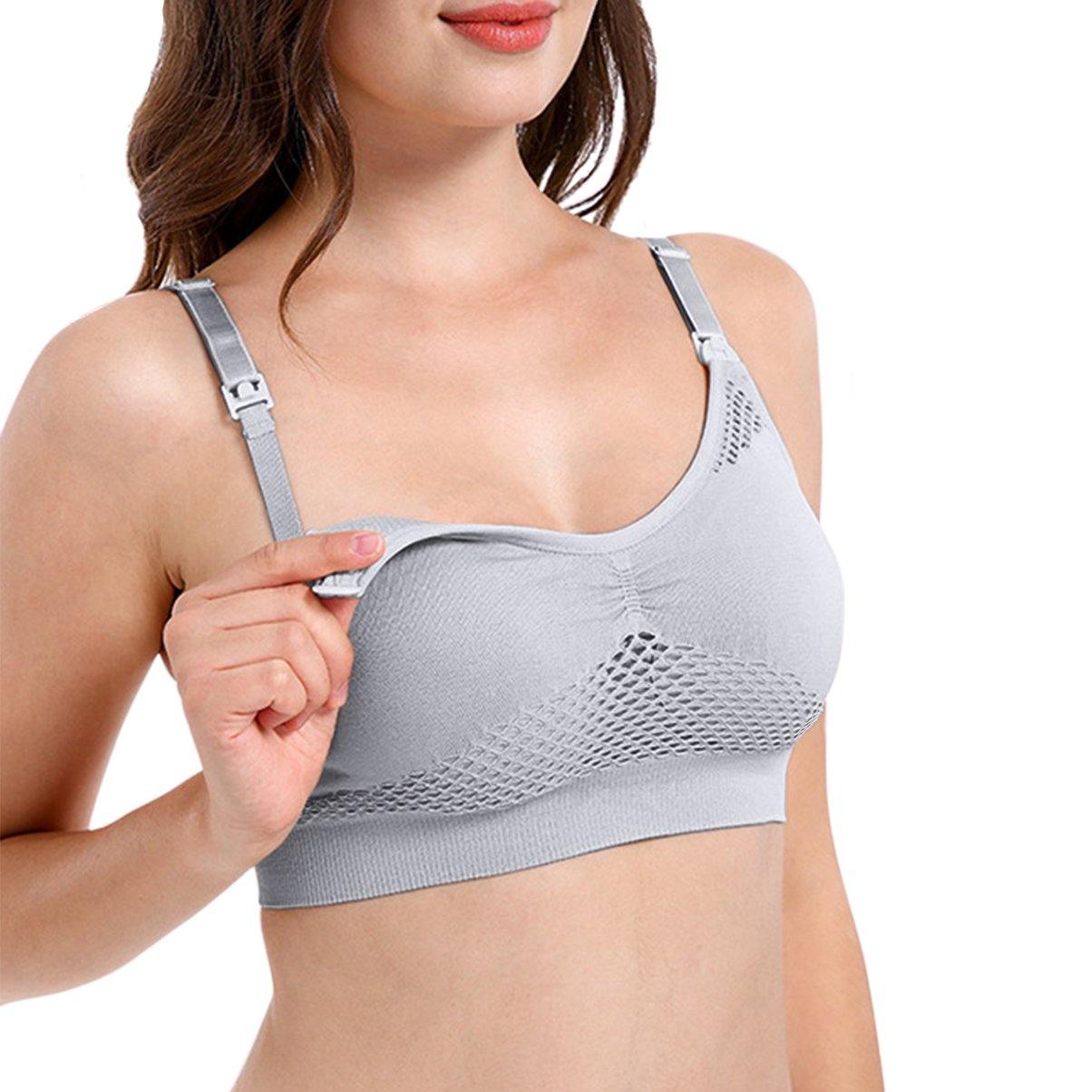 iloveSIA 2 in 1 Nursing & Pumping Bra All in One Hands Free Pump Nurse Bra - iLoveSIA