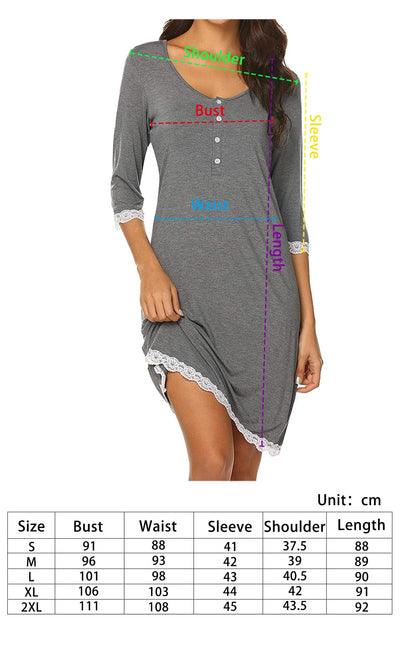 Front Button-up Maternity Dress