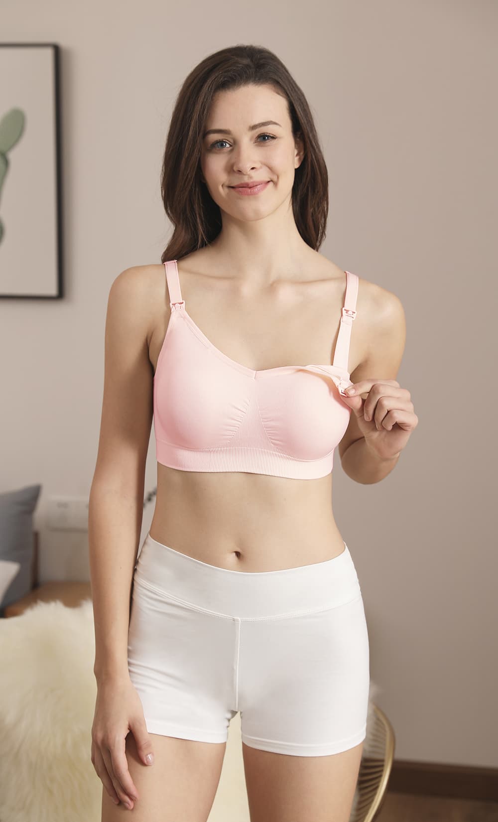 Women's Front-open Easy Access Nursing Bra suitable for