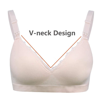 iloveSIA 2PACK Body Silk Seamless Maternity Nursing Bra With Pads, Extenders & Clips - iLoveSIA