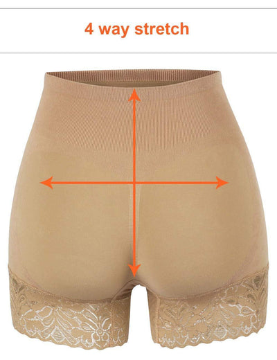 iloveSIA 3PACK Women's Slip Shorts High Waist Cotton Lace Panties - iLoveSIA