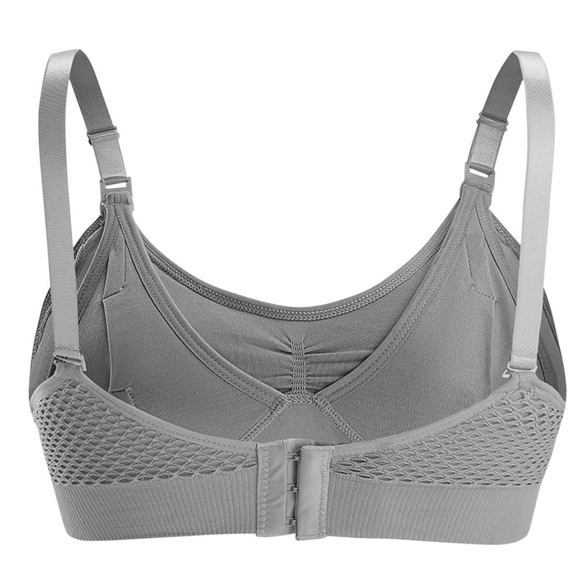  iloveSIA 3PACK Nursing & Pumping Bra All in One Hands Free Pumping  Bra Black+Gray+Beige Size S : Baby