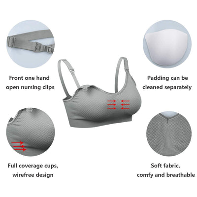 iloveSIA 3PACK Womens comfortable Nursing Bra SIA7311 - iLoveSIA