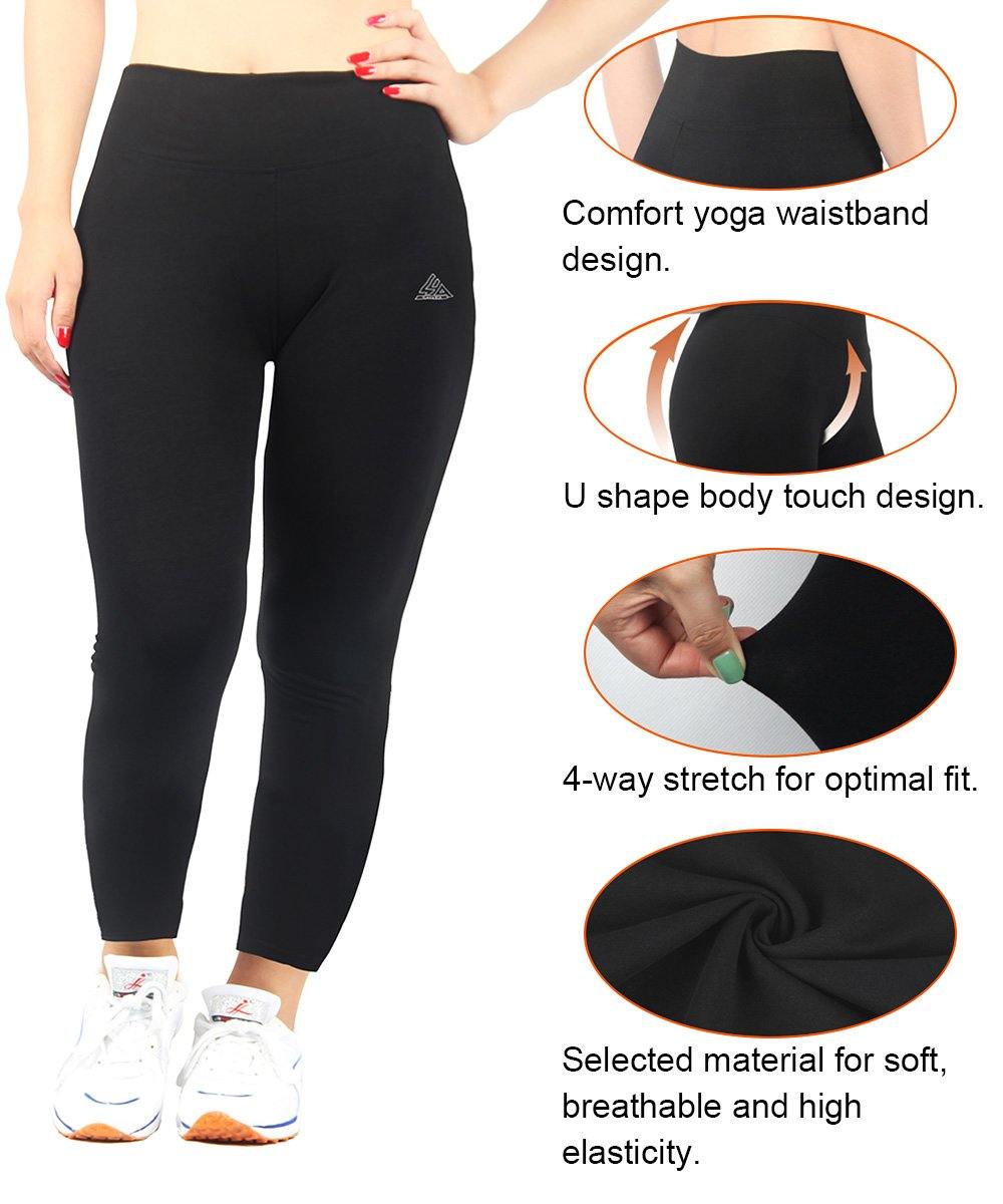 iLoveSIA 2Pack Womens Workout Leggings Plus Size Yoga Pants - iLoveSIA