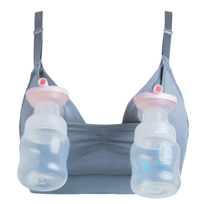 iLoveSIA Hands Free Pumping Nursing Bra Breast Feeding Bra 2-in-1 - iLoveSIA