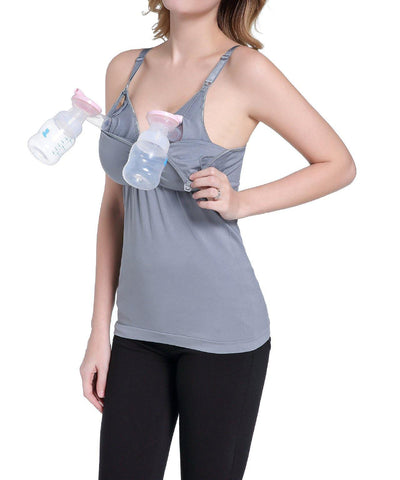 iLoveSIA 2-in-1 Hands Free Pumping sexy breathable Nursing Tank Tops - iLoveSIA