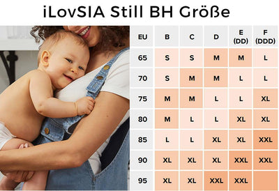 iLoveSIA Bequemer Still BH ohne Bügel für Stillen und Schwangerschaft - iLoveSIA