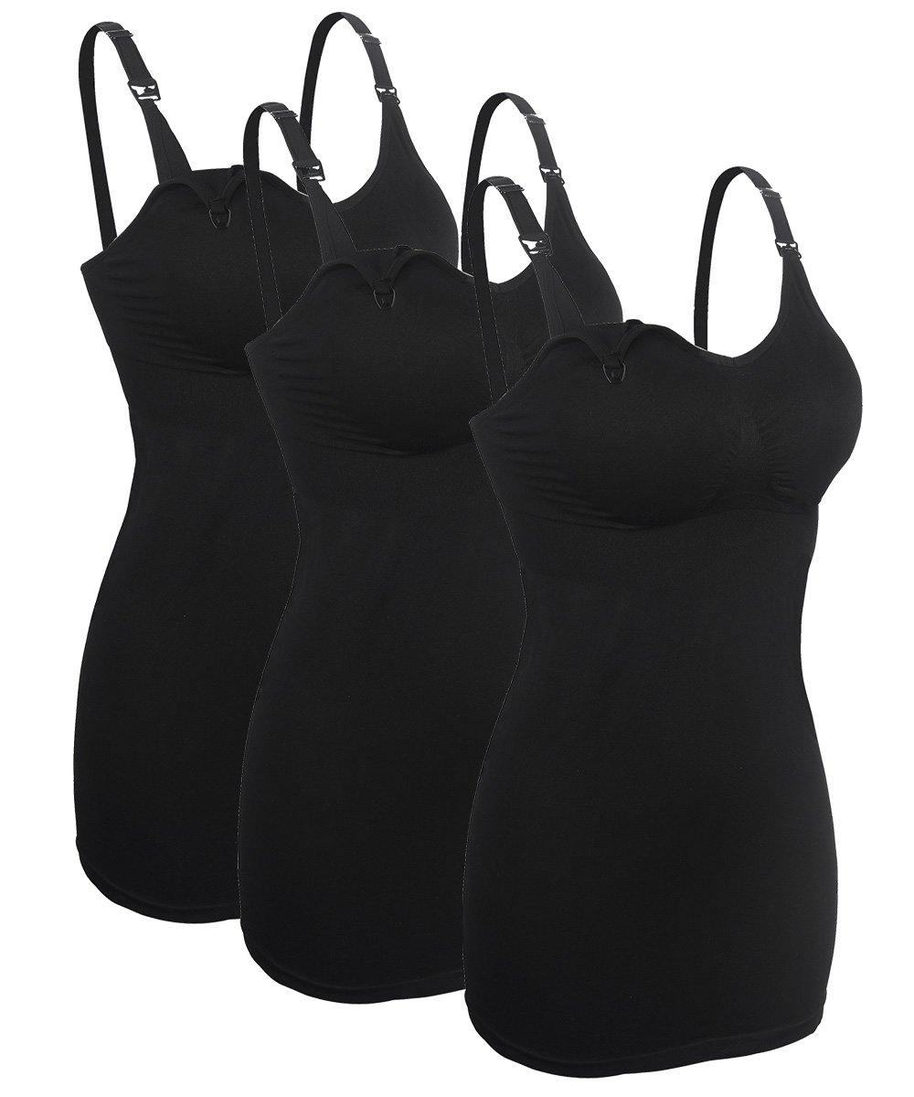 iLoveSIA 3PACK Women's Nursing Cami Maternity Breastfeeding Tank Tops - iLoveSIA