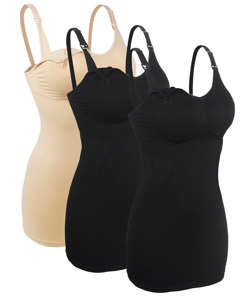 iLoveSIA 3PACK Women's Nursing Cami Maternity Breastfeeding Tank Tops - iLoveSIA