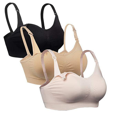 iLoveSIA 3PACK Women's underwire Body Silk Seamless Nursing Bra - iLoveSIA