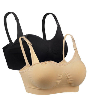 iLoveSIA 2PACK Womens Maternity and Nursing Bras for Everyday Wear - iLoveSIA