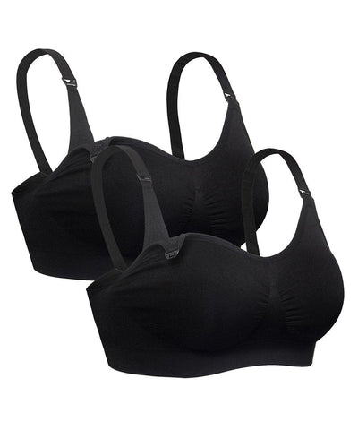 iLoveSIA 2PACK Womens Maternity and Nursing Bras for Everyday Wear - iLoveSIA